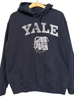 Yale Men’s Size M Navy Blue Yale University Hoodie Sweatshirt